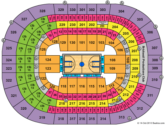 Amalie Arena NBA Basketball Seating Chart
